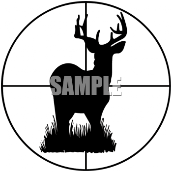clip art deer hunting