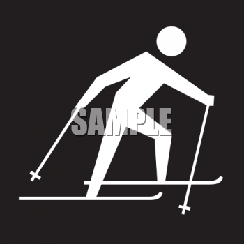 Skiing Clipart