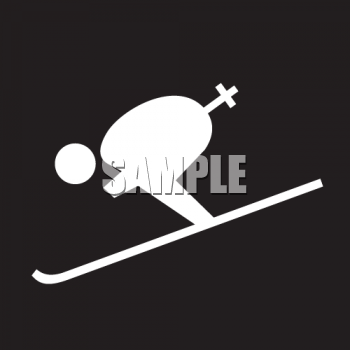 Skiing Clipart