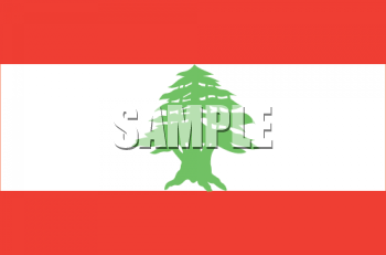 Lebanon Flag Clipart