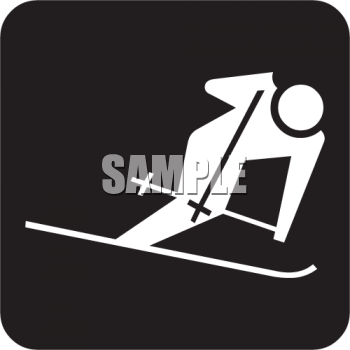 Skiing Clipart