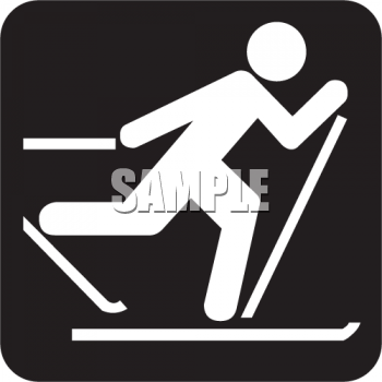 Skiing Clipart