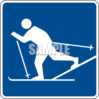 Skiing Clipart