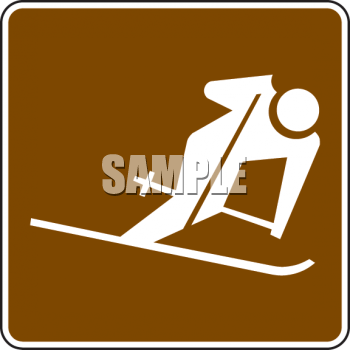 Skiing Clipart