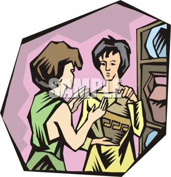 Saleswoman Clipart