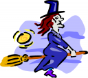 Witches Broomstick Clipart