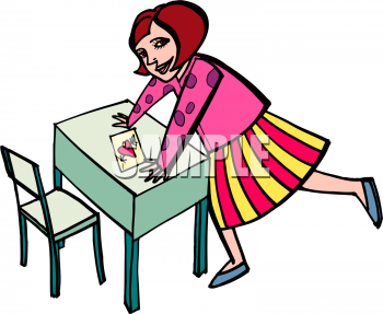 School Desk Clipart