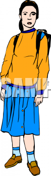 School Backpack Clipart