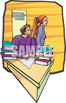 School Desk Clipart