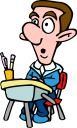School Desk Clipart