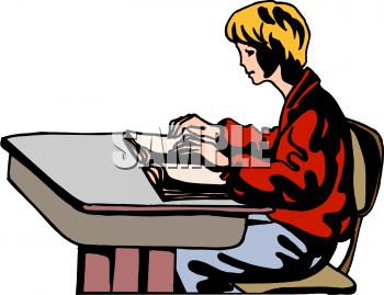 School Desk Clipart