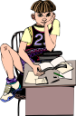School Desk Clipart