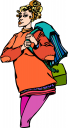 School Backpack Clipart