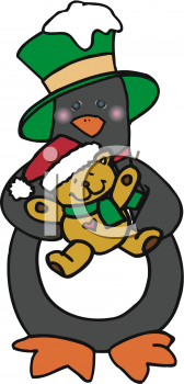 Christmas Penguin Clipart