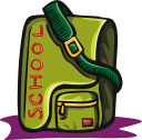 School Backpack Clipart