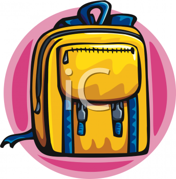 School Backpack Clipart