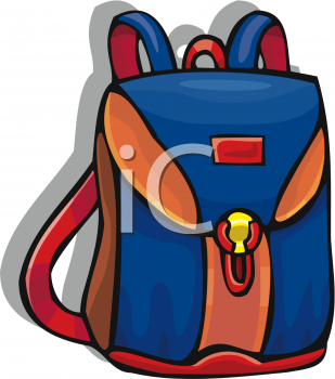 School Backpack Clipart