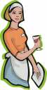 Waitress Clipart