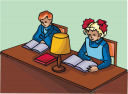 School Desk Clipart