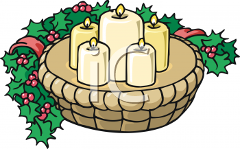 Christmas Candles Clipart