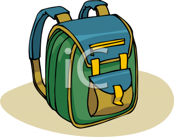 School Backpack Clipart