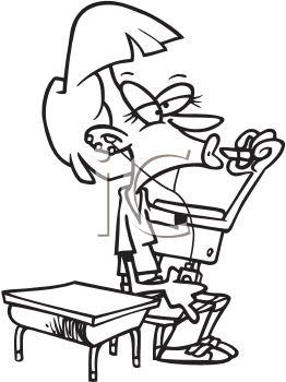 School Desk Clipart