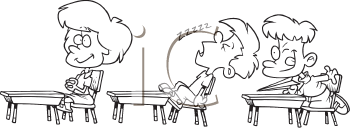 School Desk Clipart