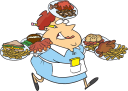 Waitress Clipart