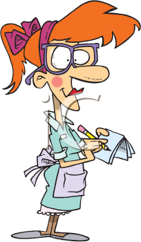 Waitress Clipart