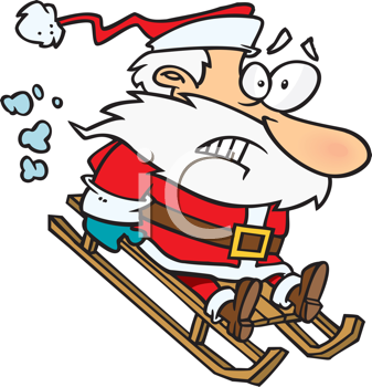 Santas Sled Clipart