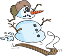 Santas Sled Clipart
