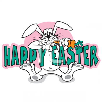 Happy Easter Bunny Clip Art