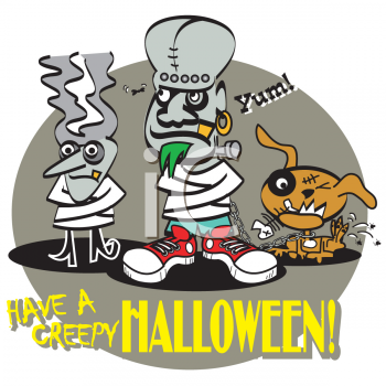 Haunted Halloween Clipart
