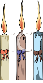 Christmas Candles Clipart