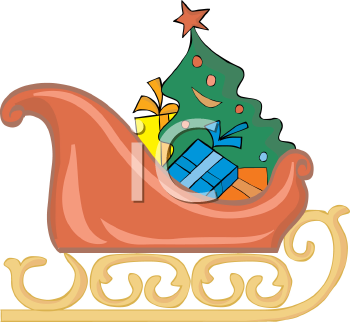 Santas Sleigh Clipart