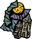 Haunted Halloween Clipart