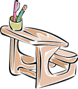 School Desk Clipart