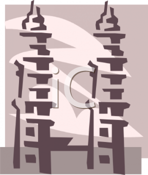 Asian Architecture Clipart
