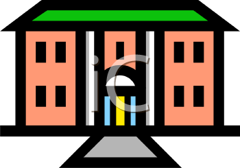 Community Building Clipart