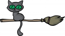 Witches Broomstick Clipart