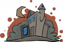 Haunted Halloween Clipart