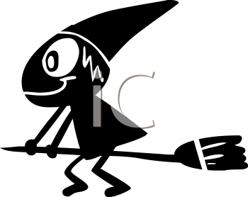 Witches Broomstick Clipart