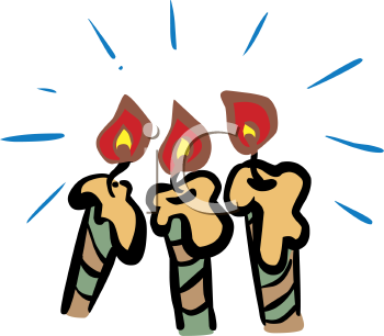 Christmas Candles Clipart