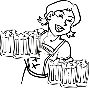 Waitress Clipart