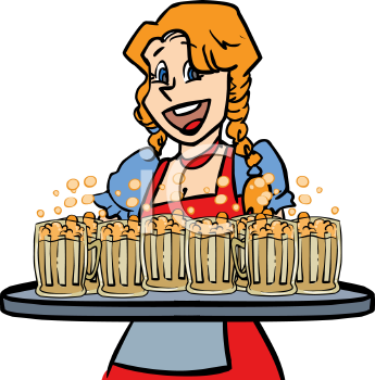 Waitress Clipart