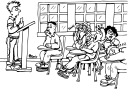School Desk Clipart