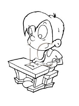 School Desk Clipart
