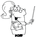 Teacher+cartoon+black+and+white