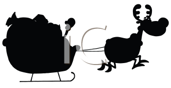 Santas Sled Clipart