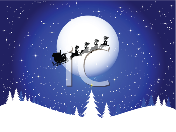 Santas Sleigh Clipart